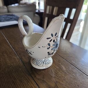 Deruta Italy Mid Century Candle Holder Painted Pottery